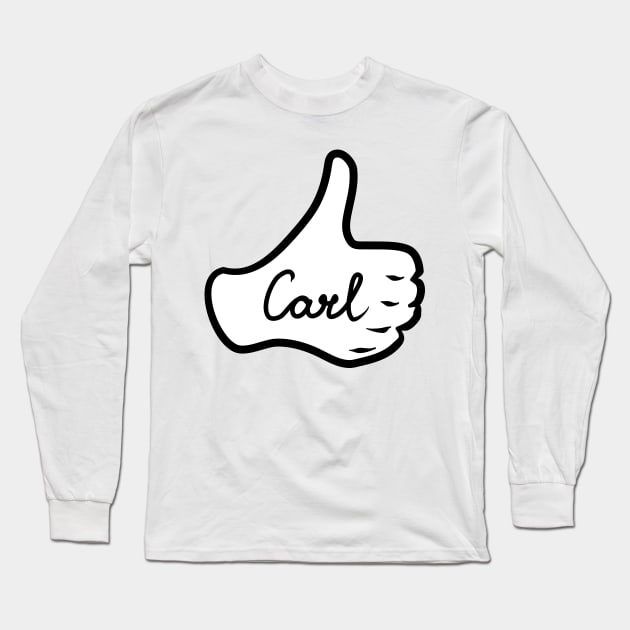 Men name Carl Long Sleeve T-Shirt by grafinya